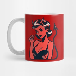 Retro Devil Girl. Mug